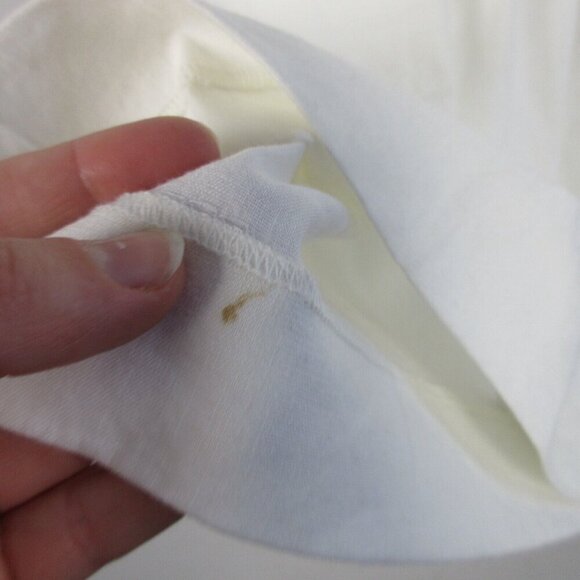 Ann Taylor Women's Mini Skirt Linen Blend Pleated Pull On Sports 4 White 192 - Picture 6 of 10